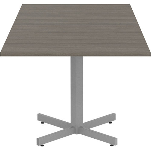 Table carr&eacute;e &agrave; hauteur r&eacute;glable Newland, 36" lo x 36" la x 29" h, Dessus de 1", Stratifi&eacute;, Brun Distribution Jean Lapalme