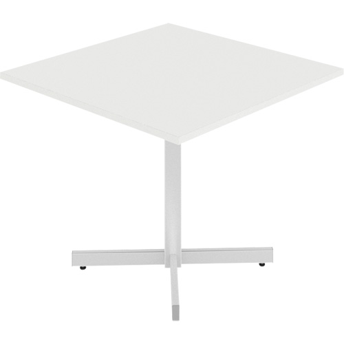 Newland Height-Adjustable Square Table, 36" L x 36" W x 29" H, 1" Top, Laminate, White Distribution Jean Lapalme