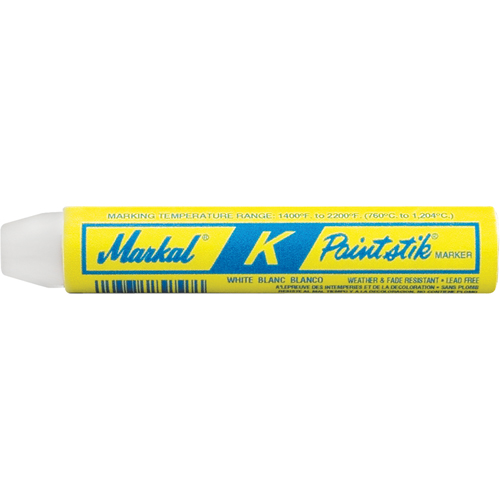 M Paintstik&reg; Paint Marker for Heat Treating, Solid Stick, White Distribution Jean Lapalme