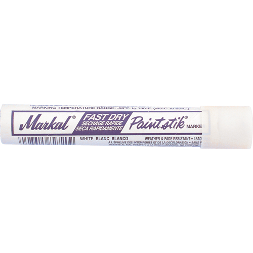 Fast Dry Paintstik&reg; Paint Marker -50° to 150°F, Solid Stick, White Distribution Jean Lapalme
