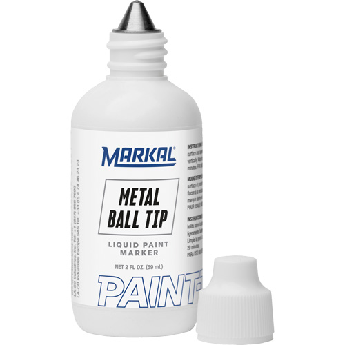 Marqueur Paint-Riter avec pointe en bille m&eacute;tallique, Liquide, Blanc Distribution Jean Lapalme