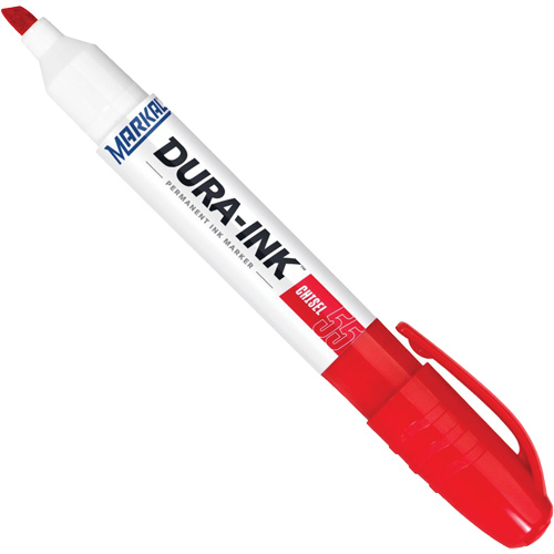 Dura-Ink&reg; Marker #55, Red, Chisel Tip Distribution Jean Lapalme