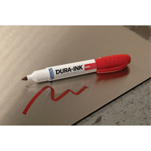 Dura-Ink&reg; Marker #55, Red, Chisel Tip Distribution Jean Lapalme