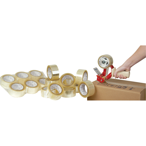 Ruban d'emballage, Adh&eacute;sif Thermofusible, 1,6 mil, 50 mm (2") x 100 m (328') Distribution Jean Lapalme