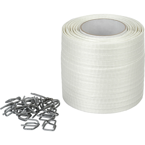 Woven Cord Strapping, Polyester, 1/2" W x 750' L Distribution Jean Lapalme