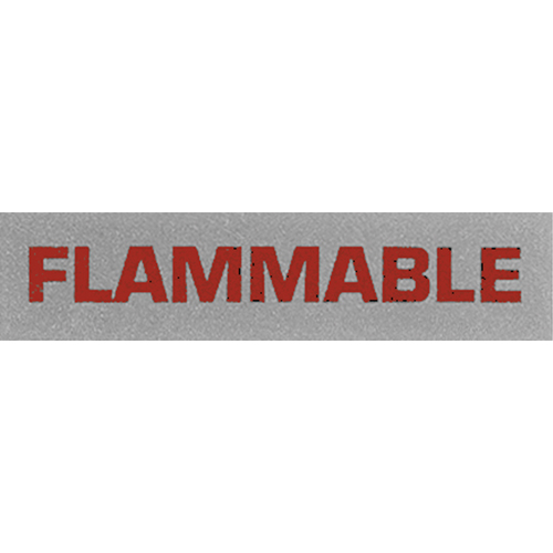 &eacute;tiquettes pour traitement sp&eacute;cial Flammable, 5" lo x 2" la, Noir/rouge Distribution Jean Lapalme