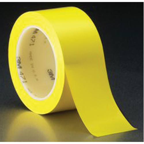 Ruban en vinyle 471, 50,8 mm (2") la x 32,9 m (108') lo, 5,3 mils, Jaune Distribution Jean Lapalme
