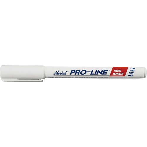 Marqueurs &agrave; peinture fins Pro-Line, Liquide, Blanc Distribution Jean Lapalme