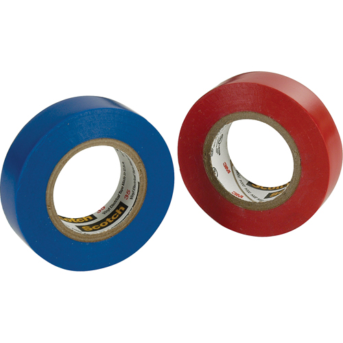 Rubans en vinyle pour codage en couleurs 35 Scotch, 12,7 mm (1/2") x 20,1 m (66'), Bleu, 7 mils Distribution Jean Lapalme