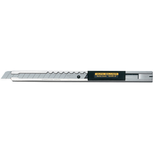Couteau de pr&eacute;cision pour travaux de s&eacute;rie standard, 9 mm, Acier inoxydable, Prise en Acier inoxydable Distribution Jean Lapalme