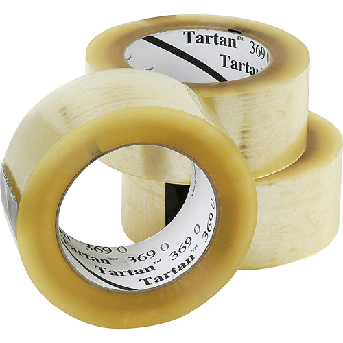 Tartan 369 Box Sealing Tape, Acrylic Adhesive, 1.6 mils, 48 mm (1-22/25") x 132 m (432') Distribution Jean Lapalme