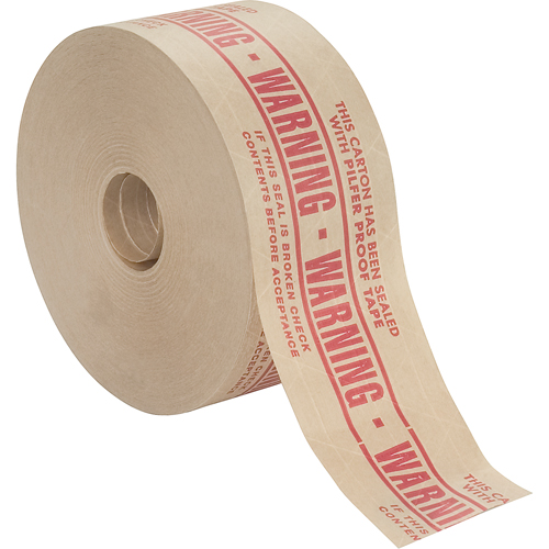 Pre-Printed Gummed Tapes, 72 mm (2-4/5") x 137 m (449.475'), Kraft Distribution Jean Lapalme