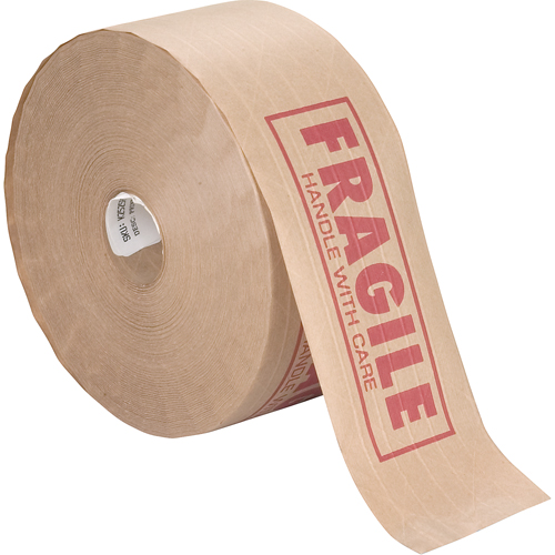 Pre-Printed Gummed Tapes, 76 mm (3") x 137 m (449.475'), Kraft Distribution Jean Lapalme