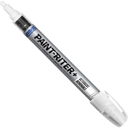 Marqueur &agrave; peinture nettoyable au d&eacute;tergent Paint-Riter+, Liquide, Blanc Distribution Jean Lapalme