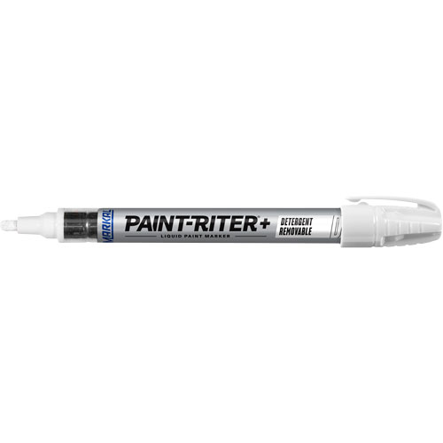 Marqueur &agrave; peinture nettoyable au d&eacute;tergent Paint-Riter+, Liquide, Blanc Distribution Jean Lapalme