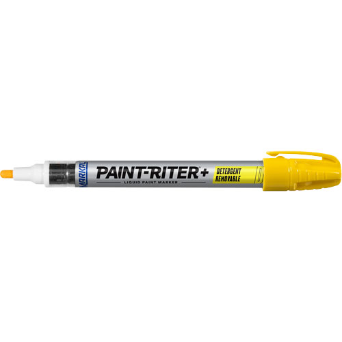 Marqueur &agrave; peinture nettoyable au d&eacute;tergent Paint-Riter+, Liquide, Jaune Distribution Jean Lapalme