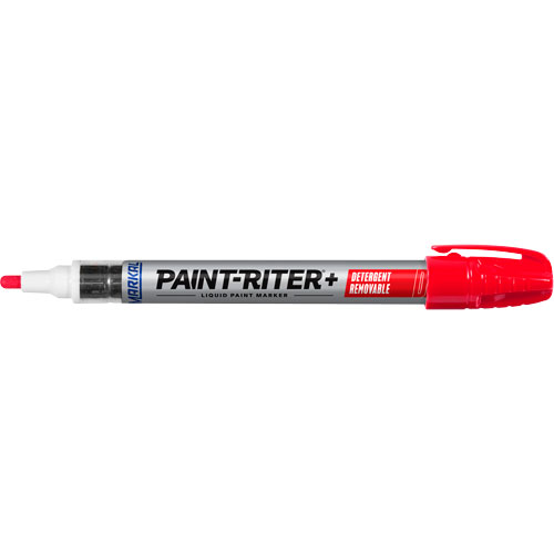 Marqueur &agrave; peinture nettoyable au d&eacute;tergent Paint-Riter+, Liquide, Rouge Distribution Jean Lapalme