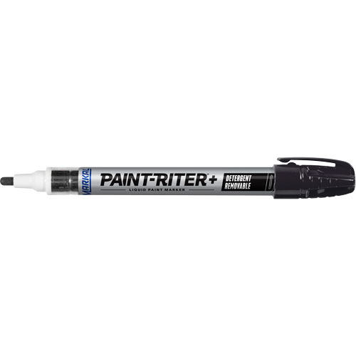 Marqueur &agrave; peinture nettoyable au d&eacute;tergent Paint-Riter+, Liquide, Noir Distribution Jean Lapalme