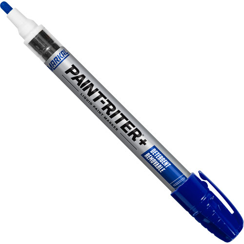 Marqueur &agrave; peinture nettoyable au d&eacute;tergent Paint-Riter+, Liquide, Bleu Distribution Jean Lapalme