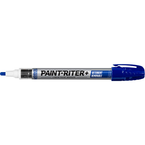 Marqueur &agrave; peinture nettoyable au d&eacute;tergent Paint-Riter+, Liquide, Bleu Distribution Jean Lapalme