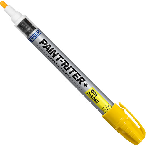 Paint-Riter&reg;+ Water Removable Paint Marker, Liquid, Yellow Distribution Jean Lapalme
