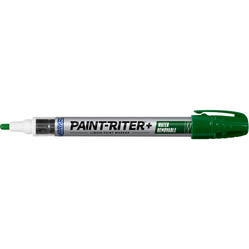 Marqueur &agrave; la peinture nettoyable &agrave; l'eau Paint-Riter+, Liquide, Vert Distribution Jean Lapalme