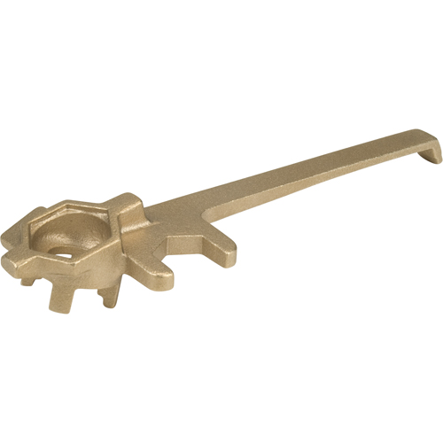 Cl&eacute;s &agrave; obturateur de luxe, Ouverture de 1-1/4", Poign&eacute;e 9", Alliage de laiton anti&eacute;tincelles Distribution Jean Lapalme