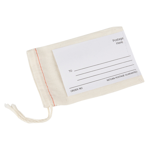 Sacs postaux en tissu avec &eacute;tiquette Distribution Jean Lapalme