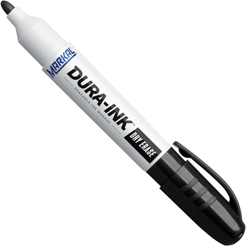 Marqueurs &agrave; essuyage &agrave; sec Dura-Ink, Noir, Pointe Ronde Distribution Jean Lapalme