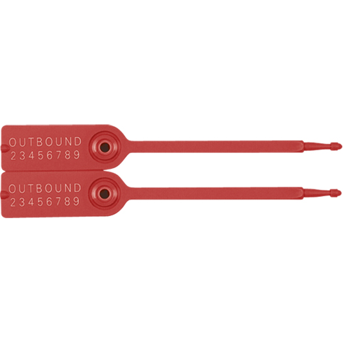 Gemini&reg; Tote Seals, 7-1/4", Plastic, Pull-Through Distribution Jean Lapalme