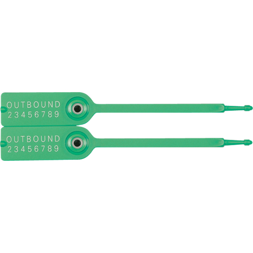 Gemini&reg; Tote Seals, 7-1/4", Plastic, Pull-Through Distribution Jean Lapalme