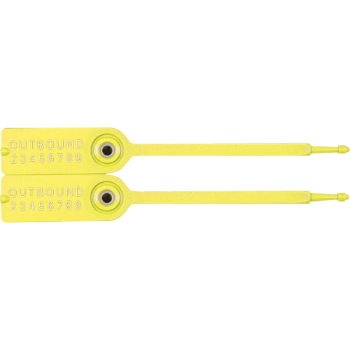 Gemini&reg; Tote Seals, 7-1/4", Plastic, Pull-Through Distribution Jean Lapalme