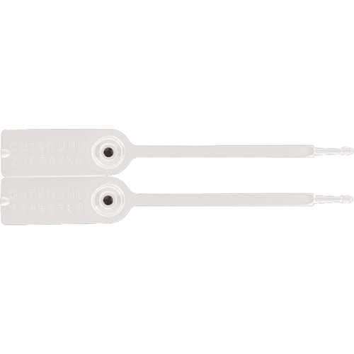 Gemini&reg; Tote Seals, 7-1/4", Plastic, Pull-Through Distribution Jean Lapalme