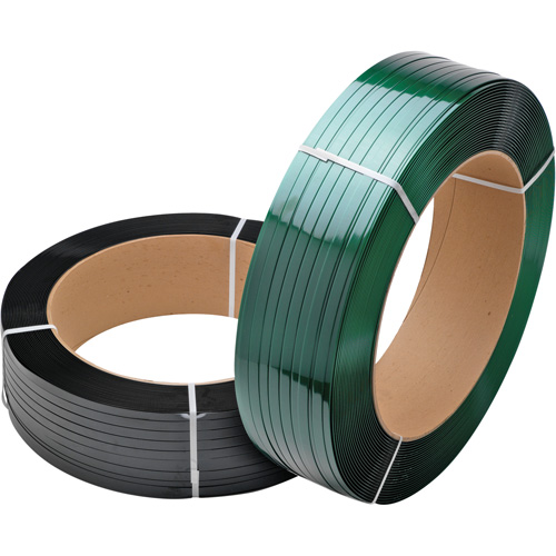 Feuillard vert, Polyester, 3/4" la x 3000' lo, Vert, Calibre Machine Distribution Jean Lapalme
