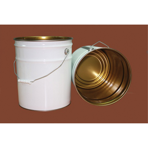 Pail with Lid, Metal, 20 L Distribution Jean Lapalme