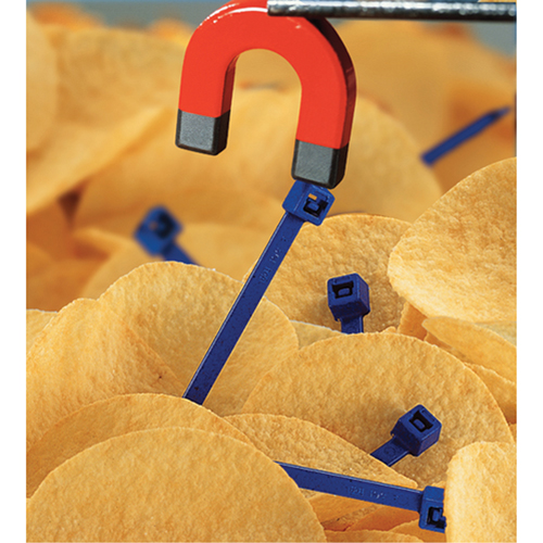 Metal Detectable Cable Ties, 15-2/5" L, 50 lbs. Tensile Strength Distribution Jean Lapalme