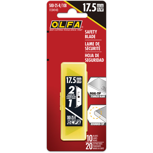 SKB-2S Dual-Edge Stainless Steel Safety Blades, Single Style Distribution Jean Lapalme