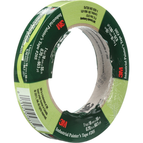 Ruban de calibre industriel pour peintre 205, 18 mm (3/4") x 55 m (180'), Vert Distribution Jean Lapalme