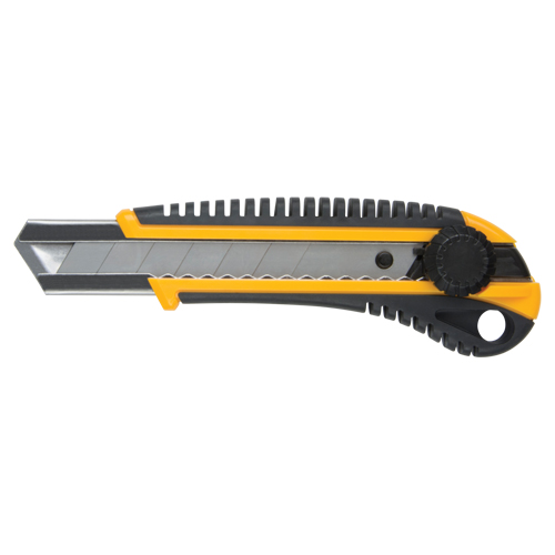 Couteau ATK800, 25 mm, Acier au carbone, Robuste, Prise en Caoutchouc Distribution Jean Lapalme