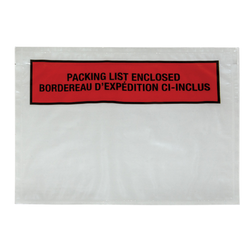 Packing List Envelope, 7" L x 5-1/2" W, Backloading Style Distribution Jean Lapalme