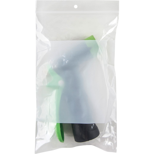 White Block Poly Bags, Reclosable, 8" x 5", 2 mils Distribution Jean Lapalme
