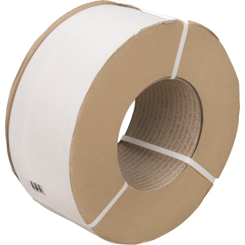 Strapping, Polypropylene, 1/2" W x 9900' L, White, Machine Grade Distribution Jean Lapalme