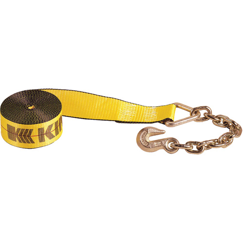 Courroie de treuil avec chaîne d'ancrage Distribution Jean Lapalme