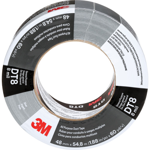 Ruban adh&eacute;sif tout usage DT8, 8 mils, Argent, 48 mm (2") x 55 m (180') Distribution Jean Lapalme