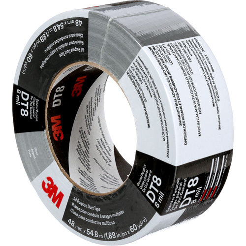 Ruban adh&eacute;sif tout usage DT8, 8 mils, Argent, 48 mm (2") x 55 m (180') Distribution Jean Lapalme