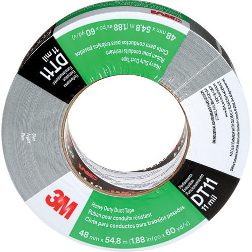 Ruban adh&eacute;sif robuste DT11, 11 mils, Argent, 48 mm (2") x 55 m (180') Distribution Jean Lapalme