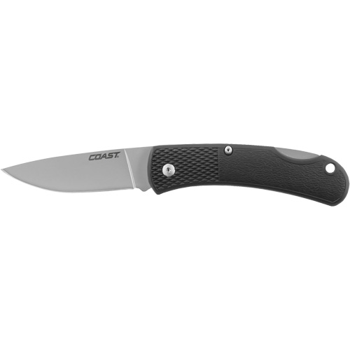 Folding Utility Knife, 2-1/2" Blade, Stainless Steel Blade, Cushion Handle Distribution Jean Lapalme