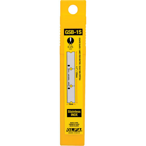 Glass Scraper Replacement Blades, Single Style Distribution Jean Lapalme