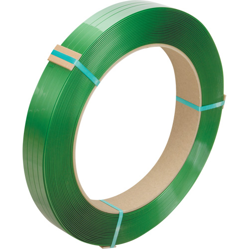 Feuillard, Polyester, 1/2" la x 3380' lo, Vert, Calibre Manuel Distribution Jean Lapalme