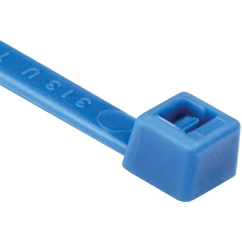 Attaches de c&acirc;bles s&eacute;rie T, Longueur 8", R&eacute;sistance &agrave; la traction 50 lb, Bleu Distribution Jean Lapalme